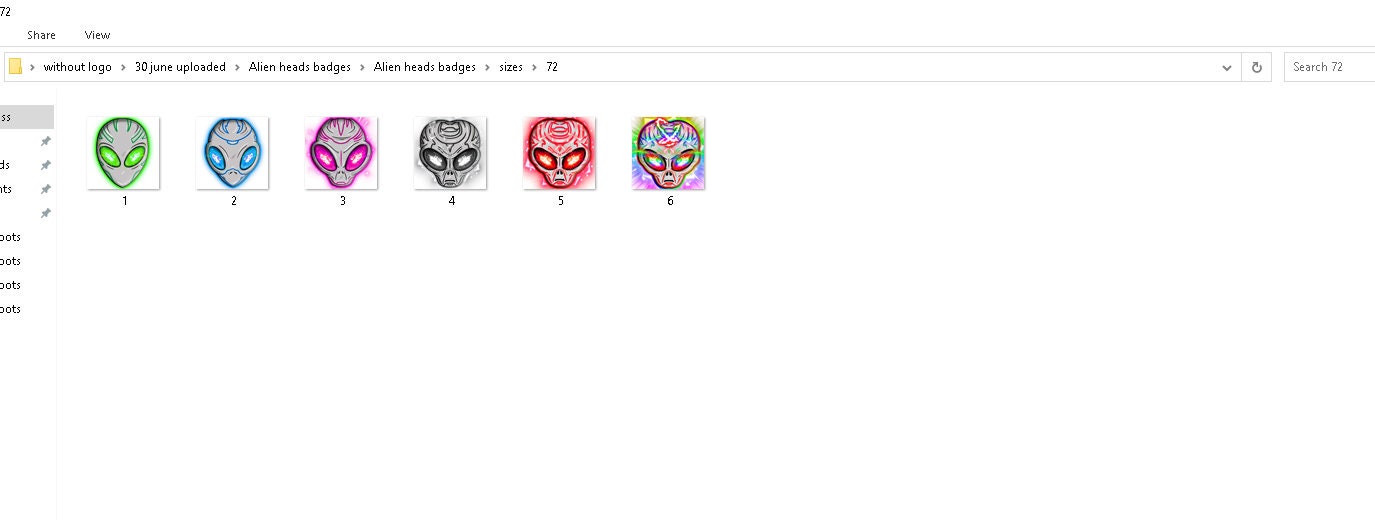 Alien Head Twitch Sub Badges / Alien Head Twitch Emotes/ Alien Head ...