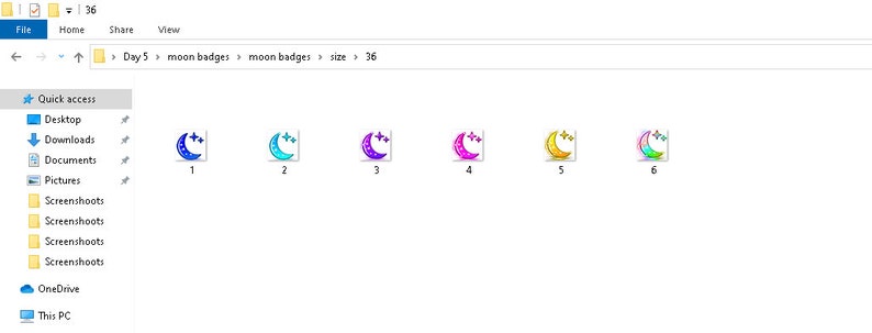 Moon Twitch sub badges / Moon Twitch emotes/ Moon badges for streamers / Moon Subscriber Badges image 5