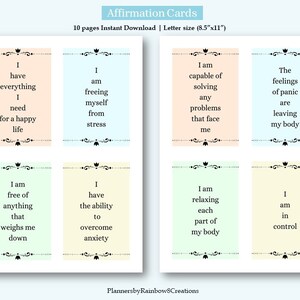Affirmation Cards Digital, Vision Board Printables, Affirmation Cards Printable, Affirmation Cards Deck, Positive Affirmation Cards