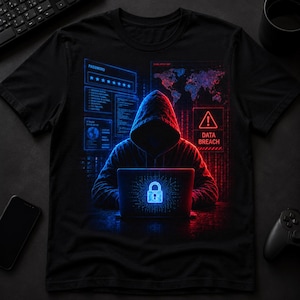 Cybersäkerhetshacker PNG, dataintrång Cyberpunk sublimeringsdesign, digital nedladdning