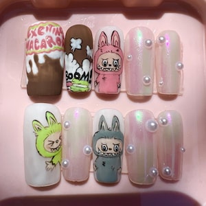 Labubu Press On Nail set