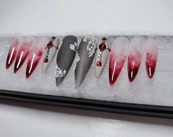 Bloody Vampire Press On Nails