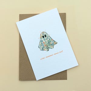 Irish Language Halloween Card, Happy Halloween Card for Friend, Irish Card, Irish Halloween Card, Halloween Ghost Card, Oíche Shamhna Card bild 2