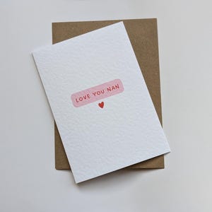 Carte je t'aime, carte pour grand-mère, carte pour grand-mère, carte de fête des mères pour grand-mère, meilleure grand-mère, carte d'anniversaire de grand-mère, carte d'anniversaire de grand-mère