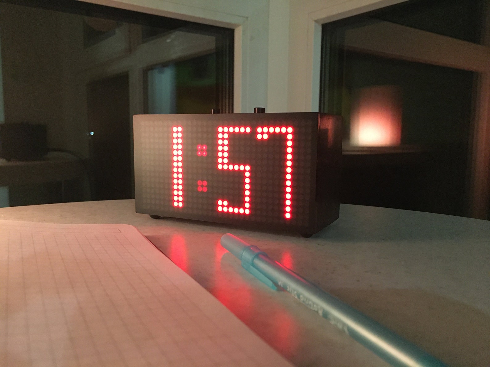 Wifi Smart LED Light Clock, Weather Station, and Running Line - Etsy