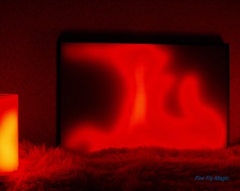 21"Smart LED Kamin: Realistischer Flammeneffekt, App-gesteuert."