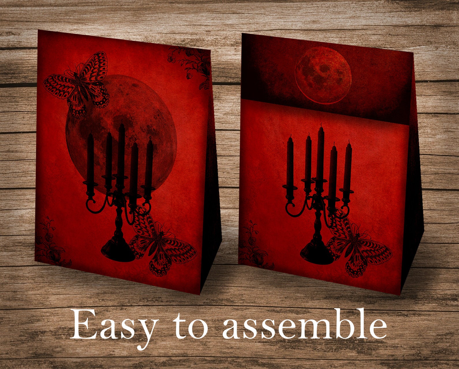 Vintage Gift Bags Gothic Gift Bags Halloween Party Favors Etsy