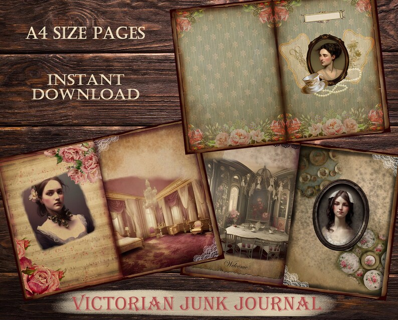 Victorian Ephemera Junk Journal Kit Printable Victorian House - Etsy