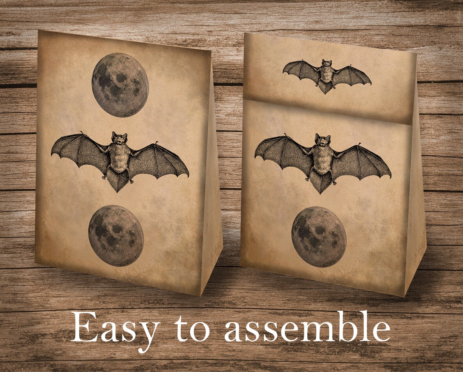 Vintage Gift Bags Gothic Gift Bags Halloween Party Favors Etsy