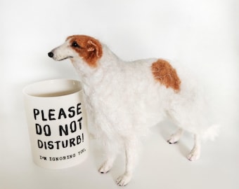 Aangepaste naaldvilten hond – gepersonaliseerde huisdierreplica – handgemaakt huisdier herdenkingscadeau
