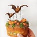 Two Little Bats Flying Over a Pumpkin Patch Automata, Mechanical ...