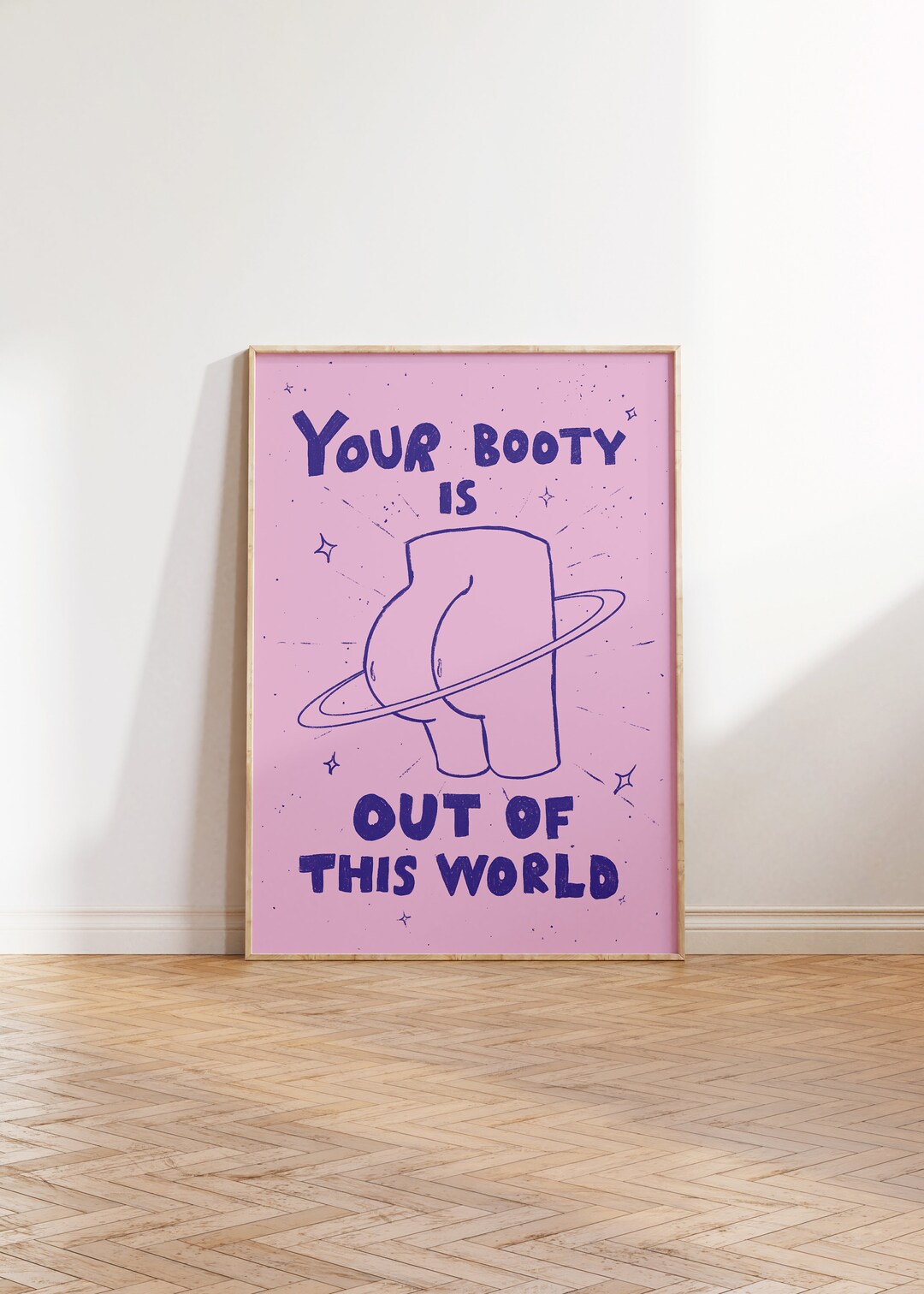 Funny Booty Quote Art Print Trendy Humor Decor digital Download Etsy funny-booty-quote-art-print-trendy-humor-decor-digital-download-etsy