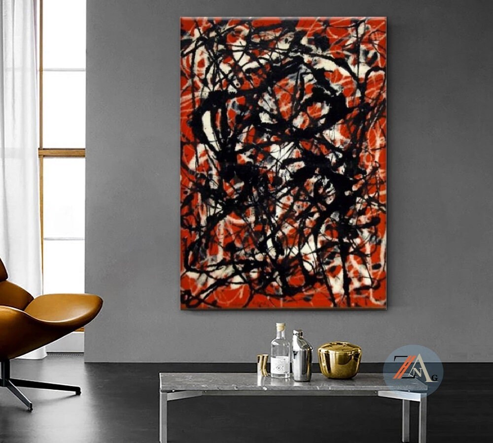 Jackson Pollock Free Form 1946 Preis Home Décor Home & Garden V8933 Jackson Pollock Free Form 1946 Painting