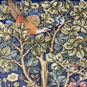 Tapestry for framing style W. Morris &quot;Magic tree&quot; 29*43 (75 cm*110 cm)-jacquard woven-medieval style decor-William Morris style tapestry.