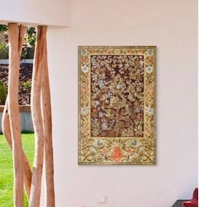 W.Morris style tapestry wall hanging&quot;Apple Tree of Life&quot;39*55(103*139cm)-jacquard woven-medieval art style tapestry-the gift a history lover