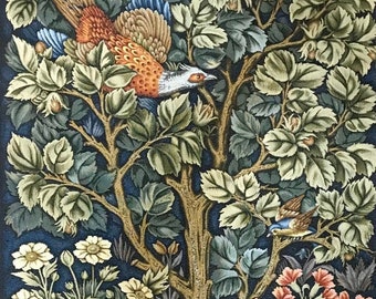 Tapisserie murale style W. Morris "Magic tree" 27*41 (70 cm*103 cm)-tissé jacquard-décor style médiéval-tapisserie style William Morris.