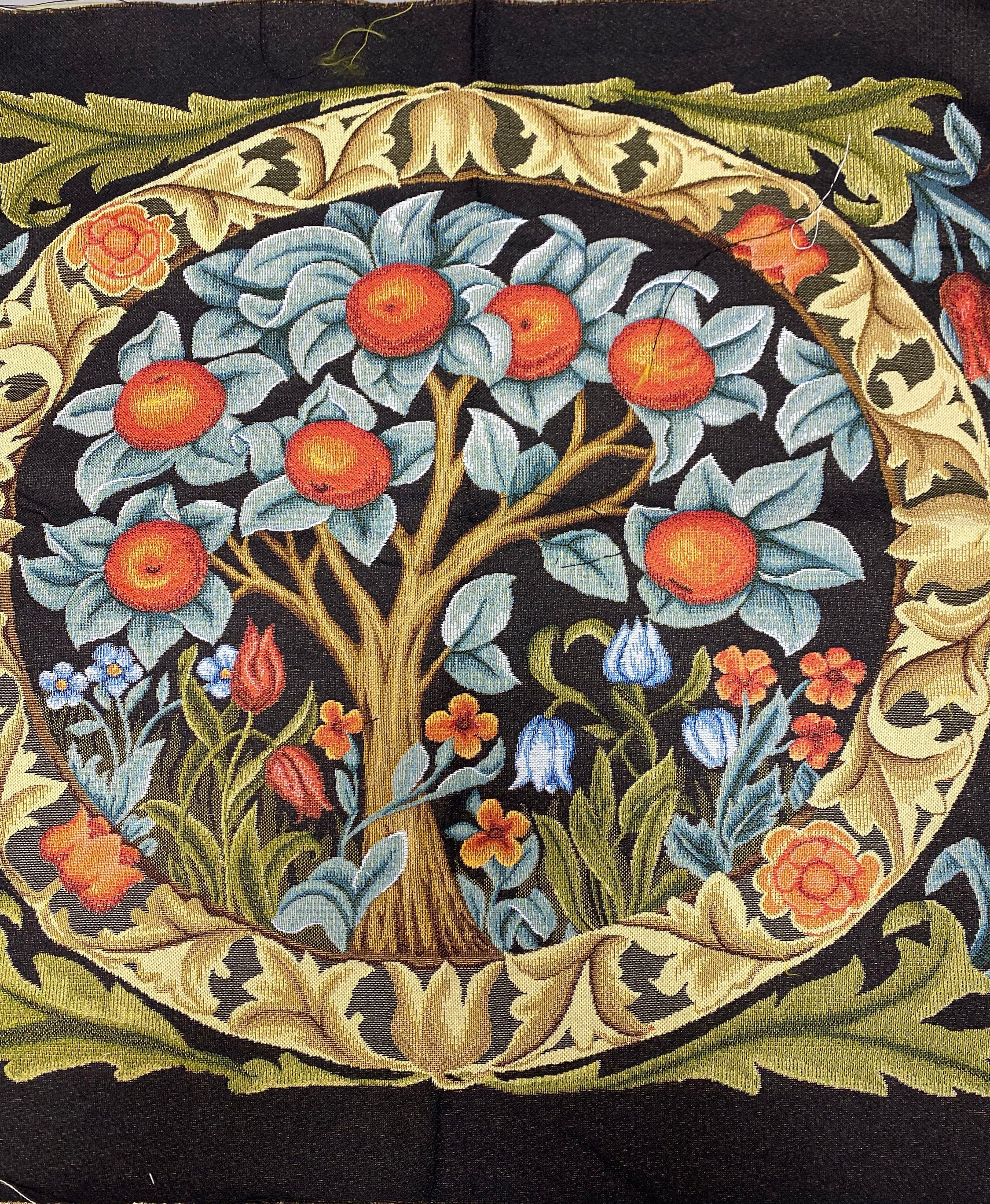 Woven Jacquard Tapestry for Framing: William Morris 'orange Tree