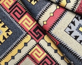 Piccolo Tessuto Jacquard Arazzo Effetto Lino Bandiera Stelle - Foto 8