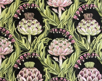 William Morris Artichoke Tapestry Fabric: Jacquard Woven Floral Upholstery Fabric by the Yard