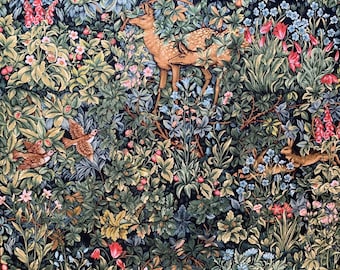 William Morris Tapestry: Magic Forest Jacquard Weaving (55x45)