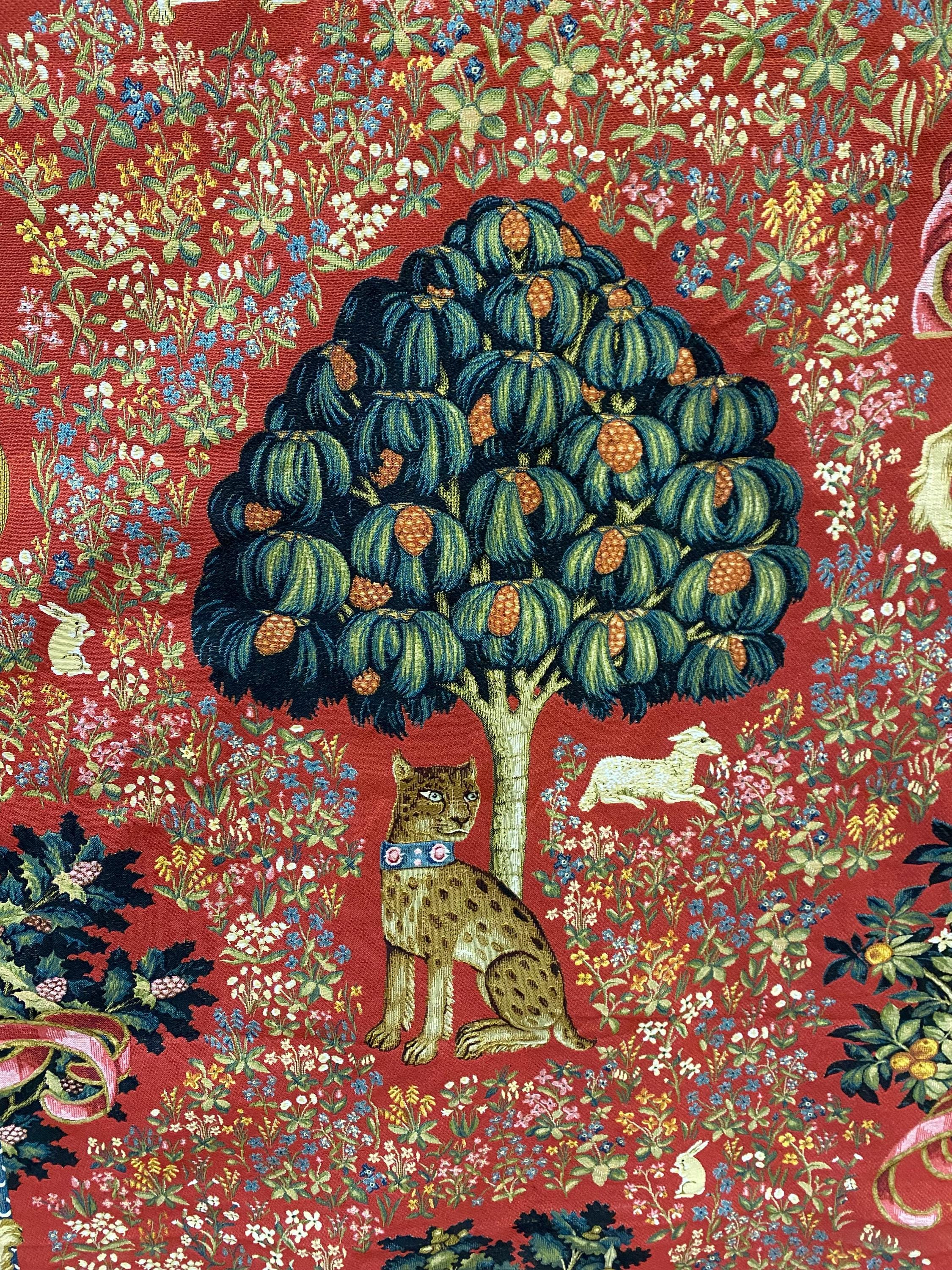 W.morris Style Tapestry Fabric: Magic Cheetah Jacquard Woven