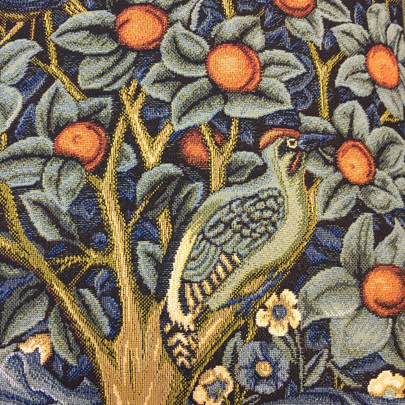 MorrisTapestry Woodpecker Tapestry Pillow Cover - Thumbnail 2