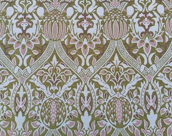 Antique复古拼布上衣 William Morris Chenille Cinnamon 2 Tapestry Fabric: Jacquard Woven