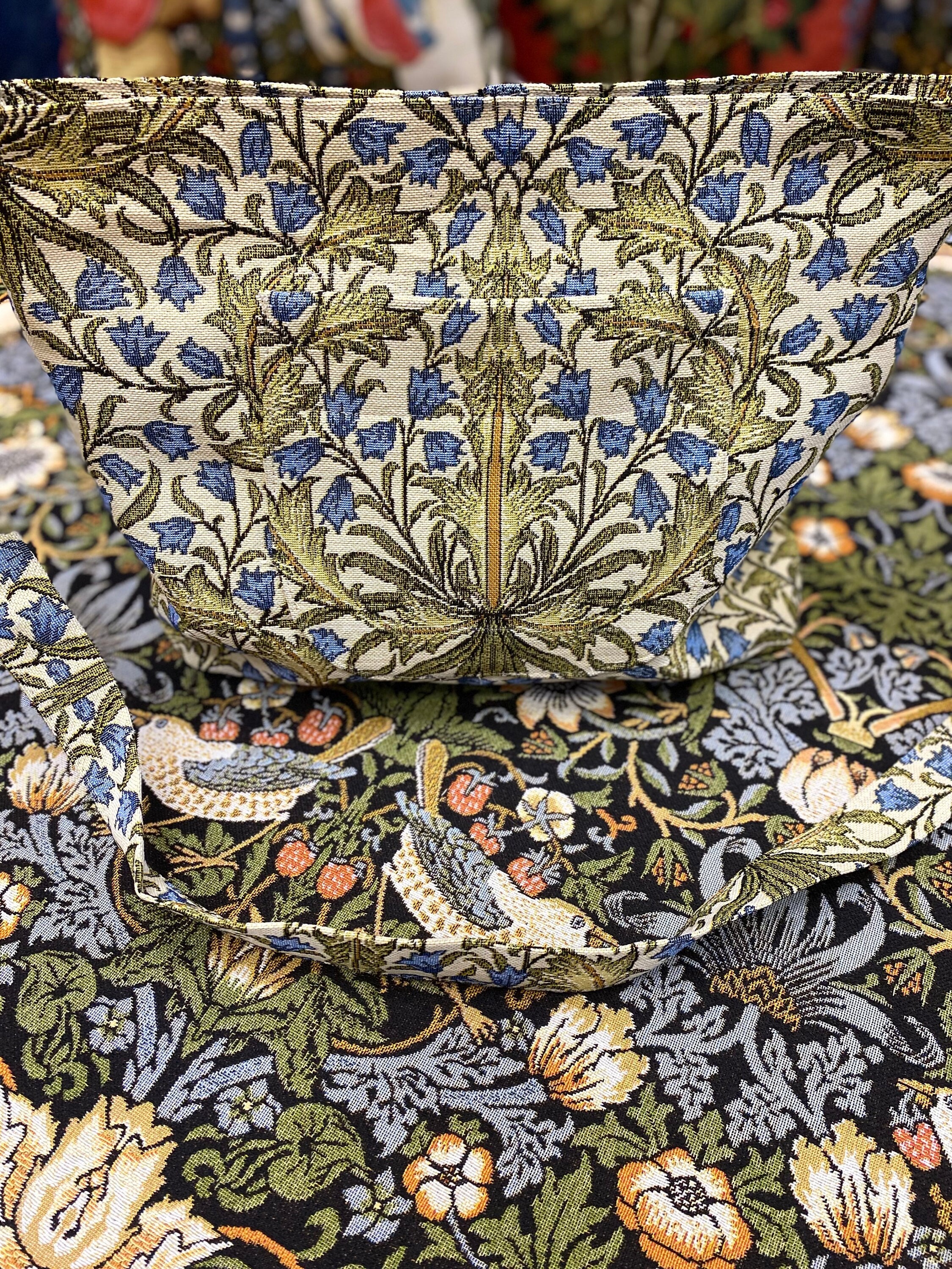 William Morris Tapestry Tote Bag: Medieval Art Style Shoulder Bag
