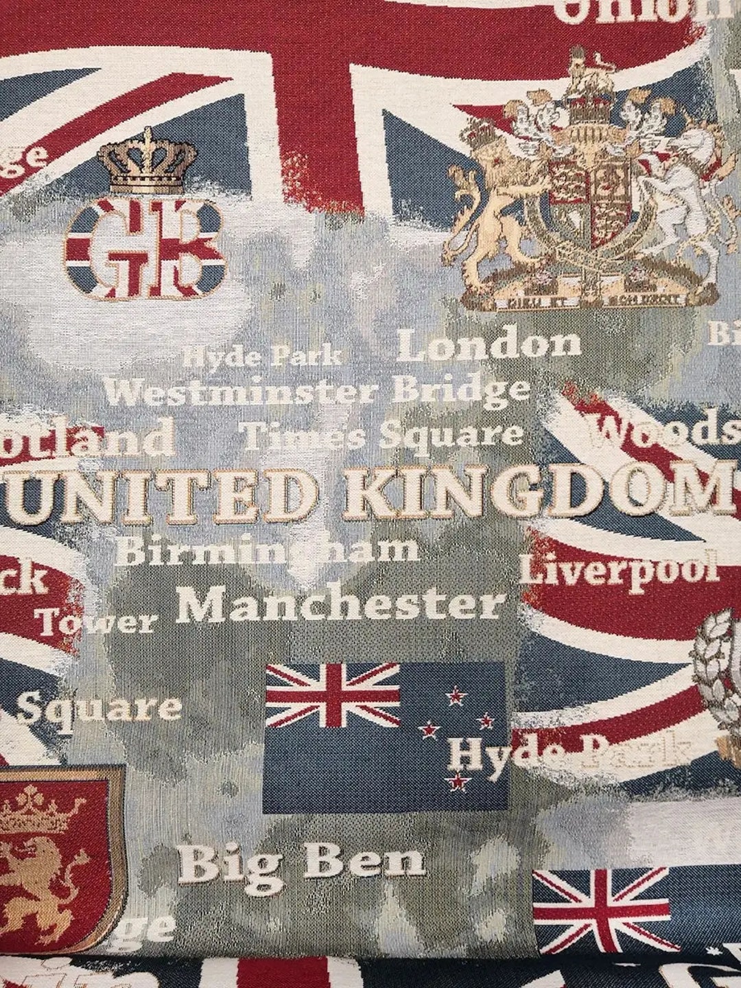 English tapestry fabric sale