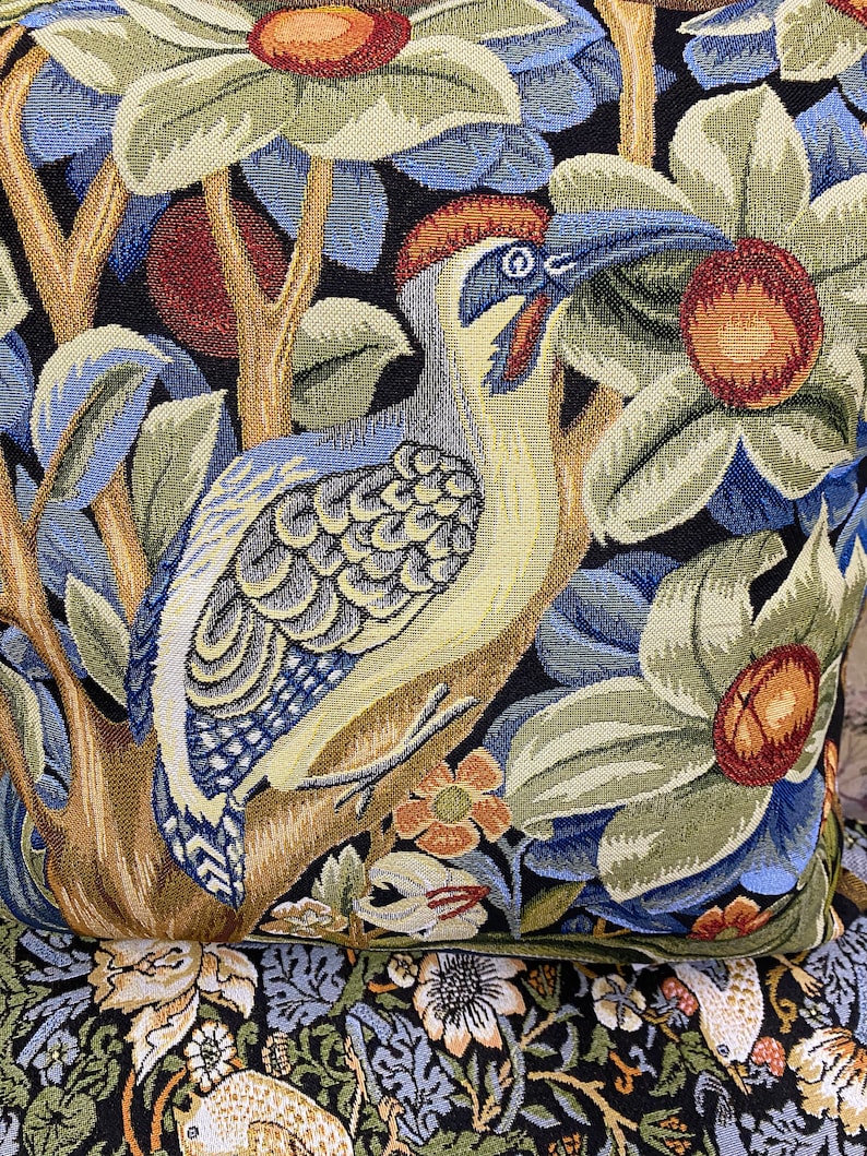 MorrisTapestry Woven Tapestry Pillow Cover - Thumbnail 5