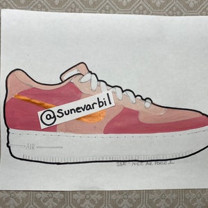 Custom painted sneakers