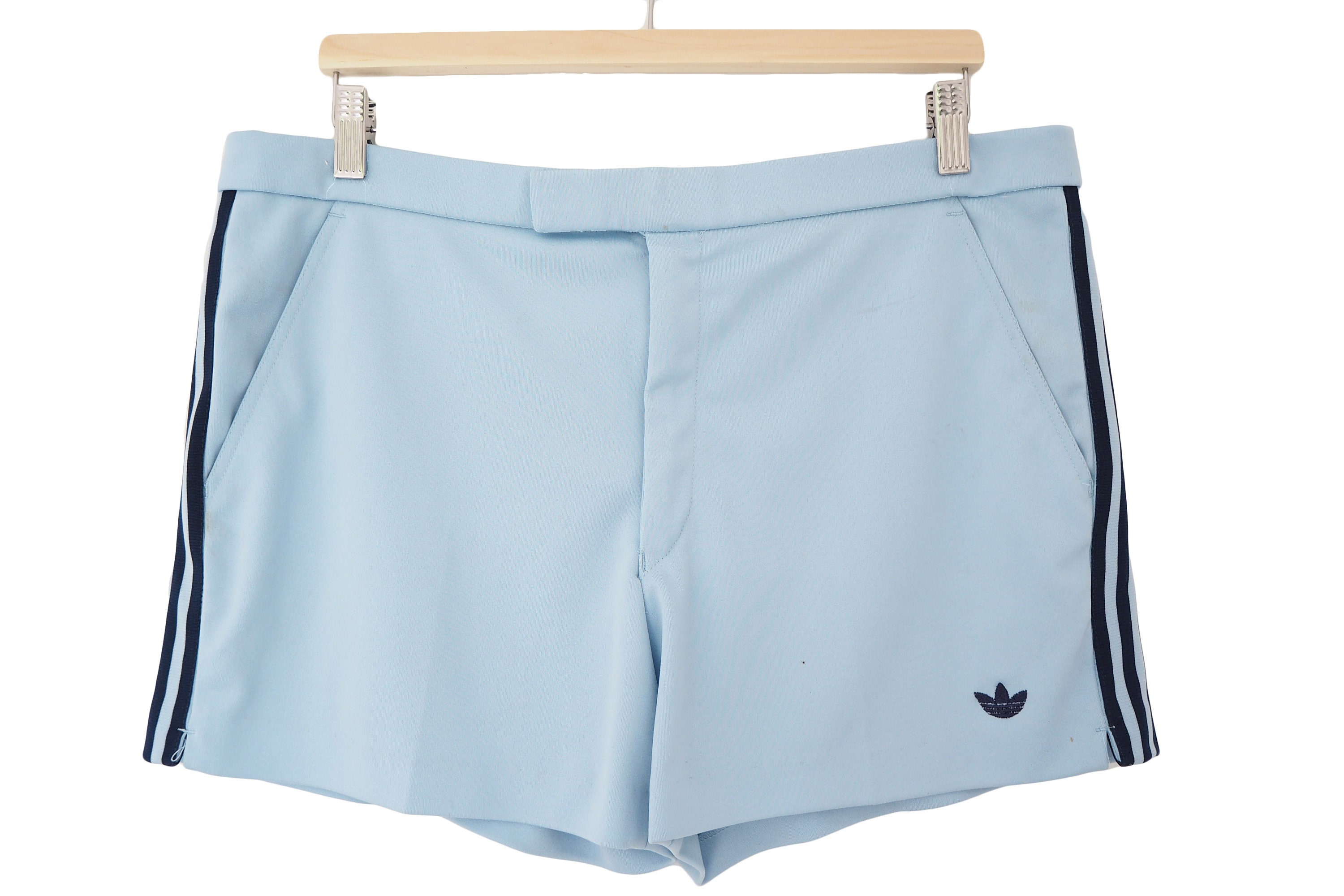 Vintage Tenis Shorts azul 3 rayas 80s 90s retro - Etsy