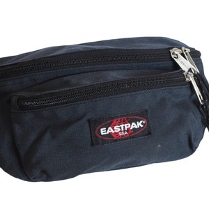 EASTPAK Waist Bag Authentic Black Fanny Pack Streetwear - Etsy