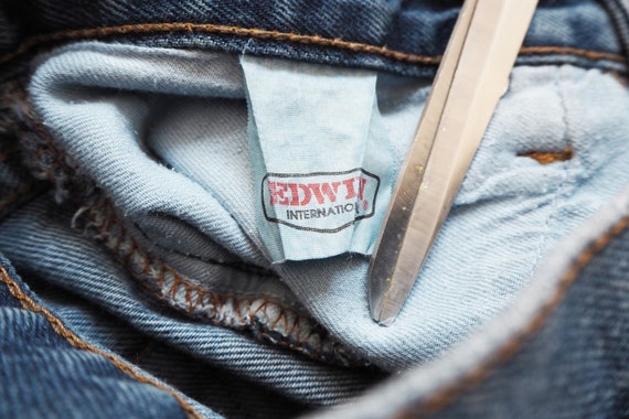 rápido Tiempo de día Lógicamente Vintage EDWIN Jeans Pantalones pantalón vaquero azul 90s - Etsy España