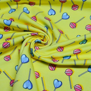 Sweat fabric - Lollipop/ plain cuffs - from HILCO