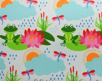 Jersey fabric - Froggy the frog from HILCO