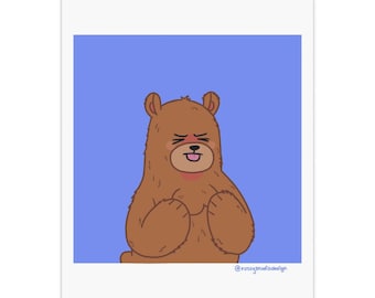 Hank the bear from Bear and Breakfast on 9x11 Premium Matte Poster