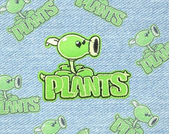 Plants Vs Zombies Game Series Sunflower Plant Embroidered Iron On Patch