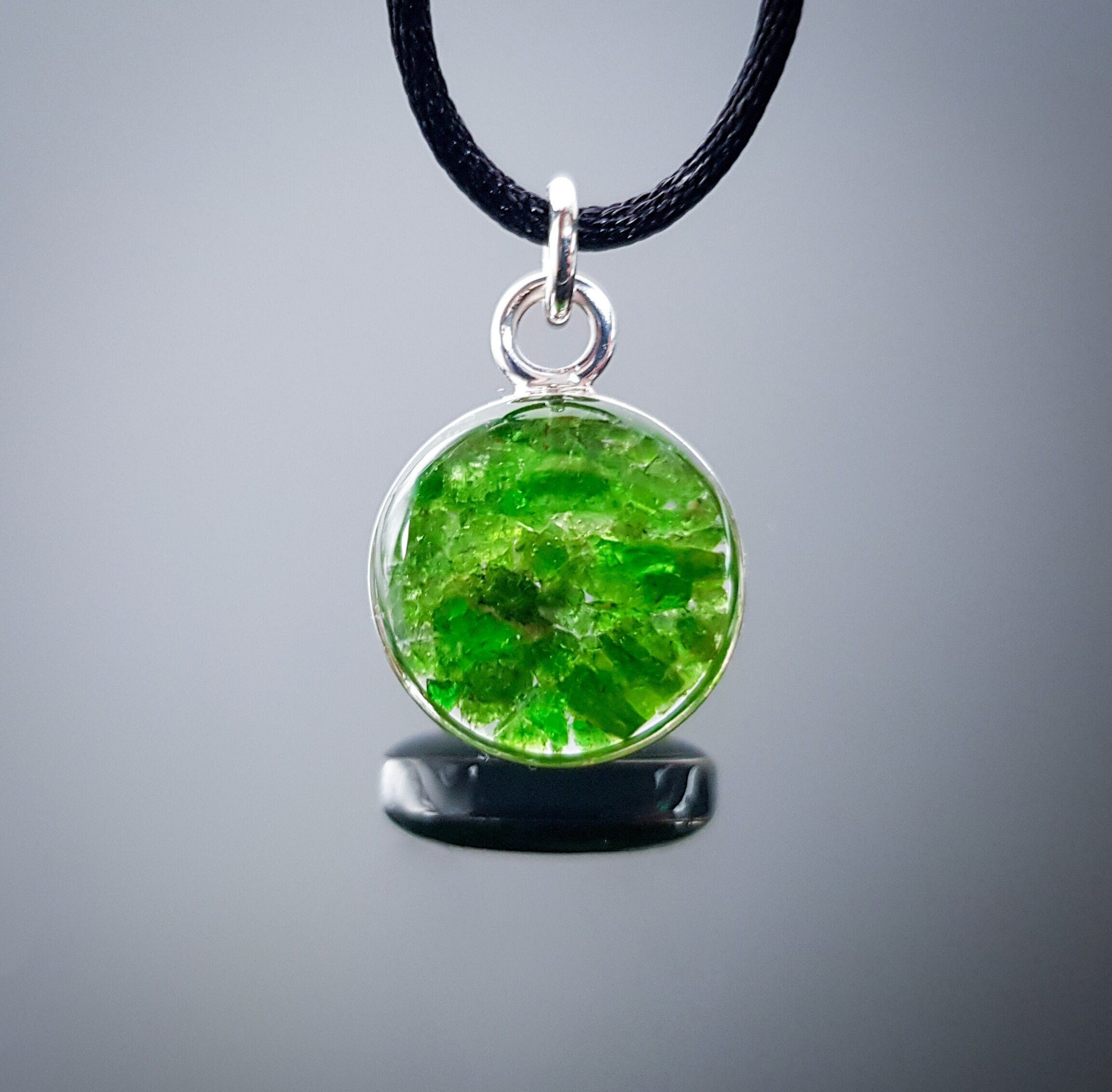 Ciondolo Cuore In Oro E Tsavorite Sun Day - Oroshop
