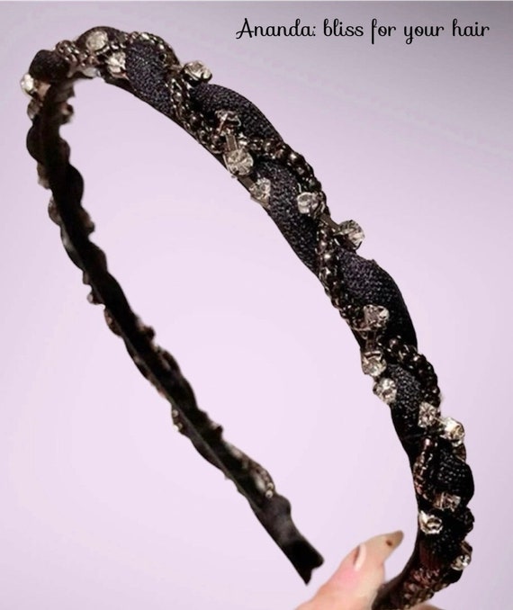 Luxury Embellished Crystal Gem Headband, Decor Tangled  display picture 3