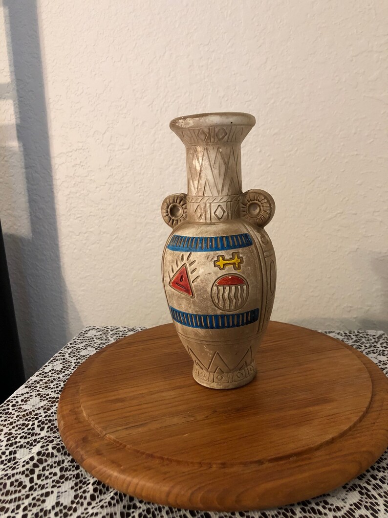 Indian Ceramic Vase. Made in Japan by Fairway. Includes Tag With