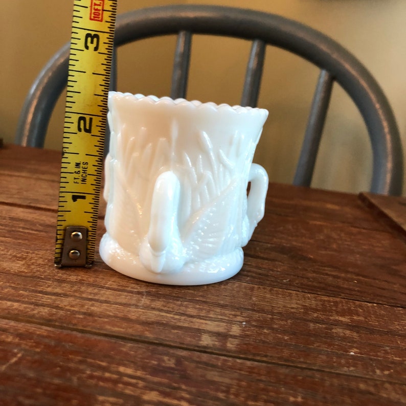 Vintage Westmoreland Toothpick Holder. Triple Swan Milk Glass Etsy