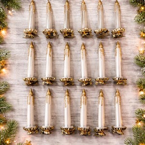 Vintage Clip on Candle Ornaments - Etsy
