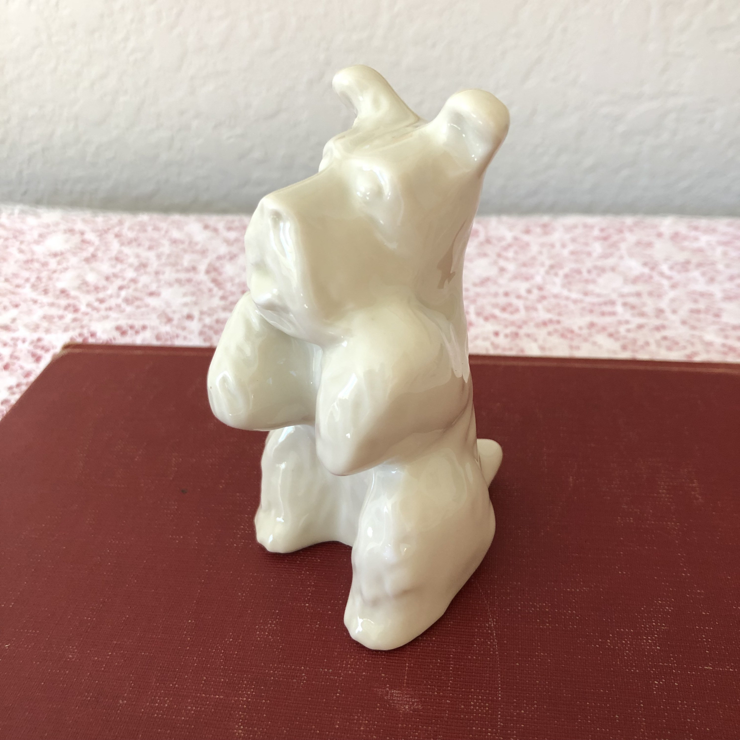 Vintage Cerabel Porcelain Scottie Dog figurine. White terrier.