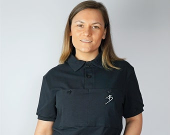 Handmade Organic Polo Jersey - Sportswear Top Cycling Golf Tennis Badminton Gym Football - Soft Breathable Moisture Absorbing T-Shirt Retro