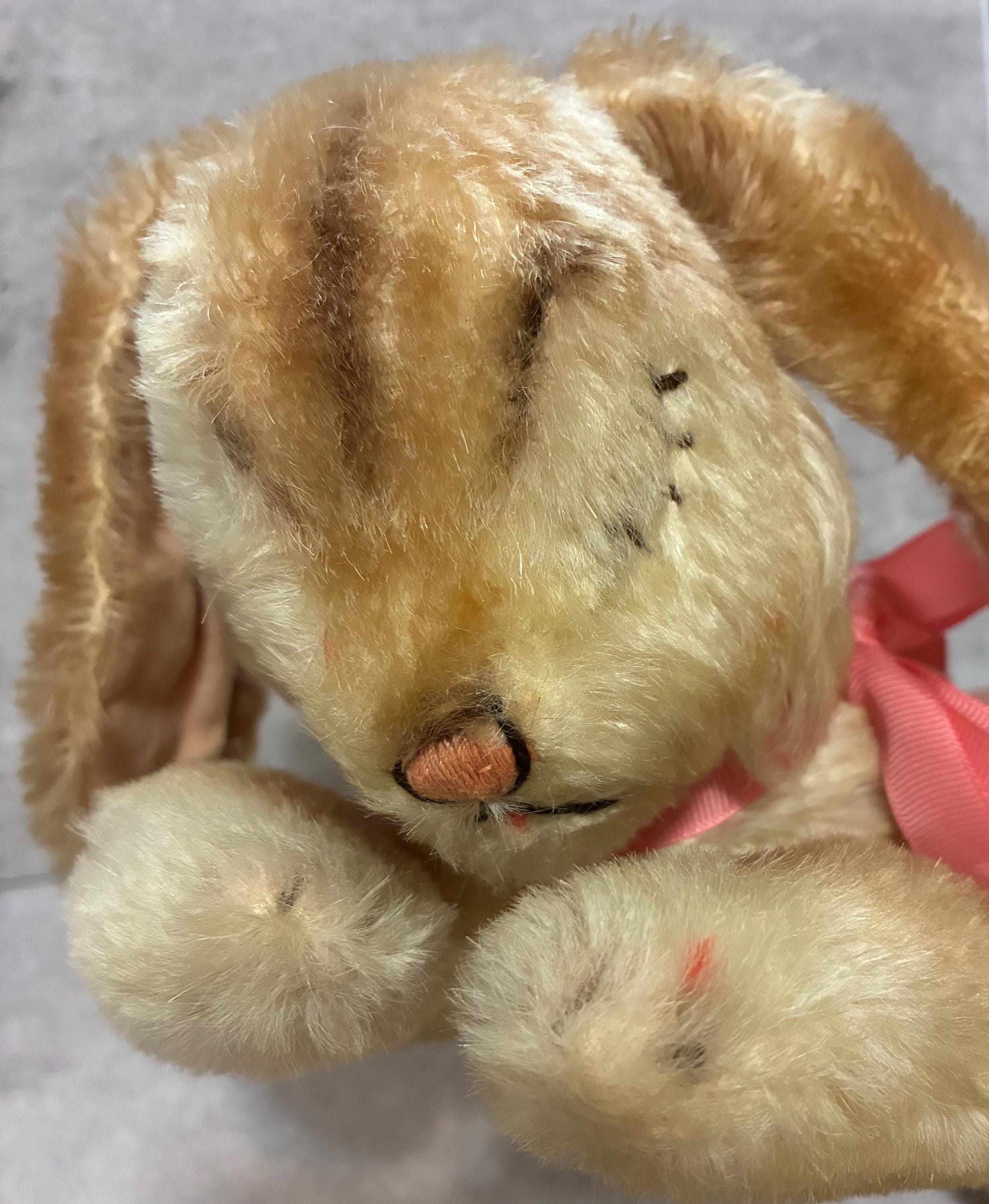 Sleeping Vintage Steiff Bunny - Etsy