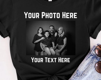 Photo Shirt Custom Shirt With Photo Custom Photo Shirt Custom T-Shirt Graphic Picture Shirt Custom Logo Shirt T-shirt Photo Photo Tee Unisex