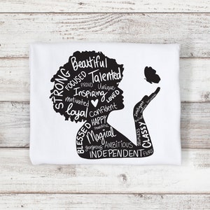 Afrocentric Shirt, Black Women Empowerment Tee, Gift For Her, Melanin Queen Tees, Afro Women shirts, Black Girl Magic