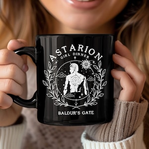 Astarion Girl Dinner Mug Baldurs Gate 3 dnd mug Astarion Mugs Gift For Women Men Dungeon & Dragons Accessories Vampire BG3 Gift Karlach