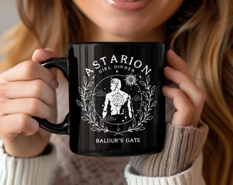 Astarion Girl Dinner Mug Baldurs Gate 3 dnd mug Astarion Mugs Gift For Women Men Dungeon & Dragons Accessories Vampire BG3 Gift Karlach
